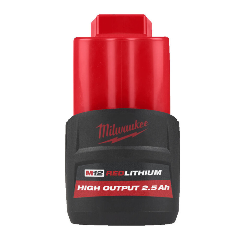 Milwaukee M12HB2.5 12v High Output 2.5ah Battery OR 60% Cash Alternative
