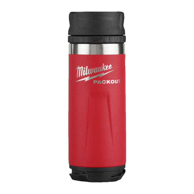 Milwaukee Packout Bottle 532ml Sip Lid - Red OR 60% Cash Alternative