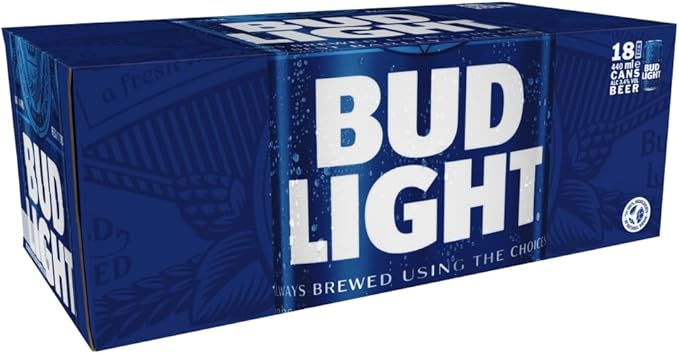 Bud Light Beer Cans 18 x 440 ml OR 60% Cash Alternative