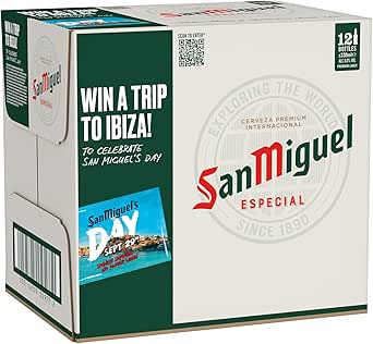 San Miguel Premium Lager Beer, 12x330ml bottle OR 60% Cash Alternative