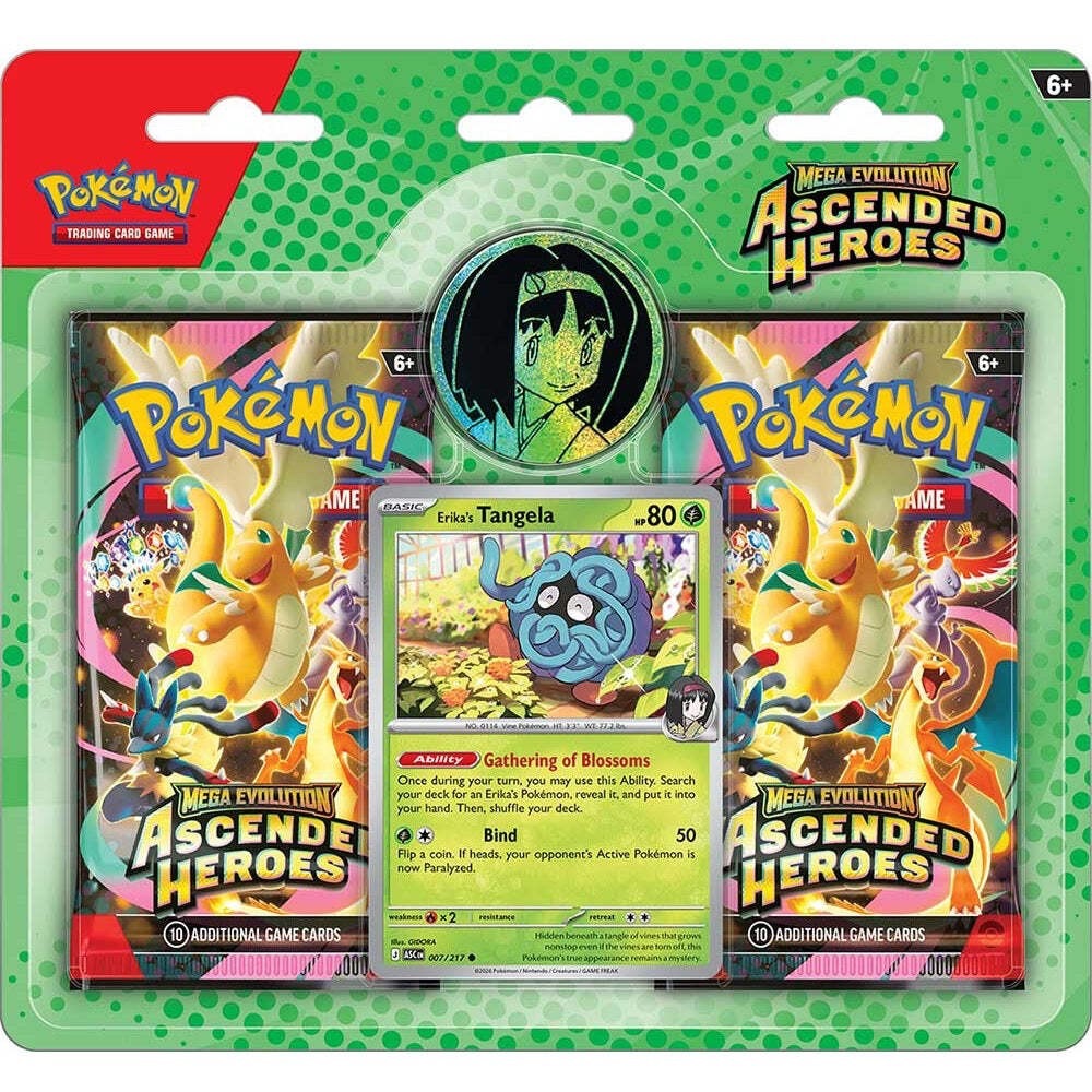 Ascended Heroes Erikas Double Blister Pack or 60% Cash Alternative