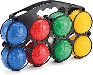 Toyrific | 8pc Set Large Boules Set, Classic Outdoor Garden Games, French Boules Set for Family Games, Kids and Adults OR 60% Alternative