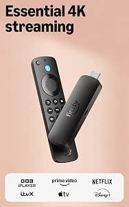 Amazon Fire TV Stick 4K Select (newest gen), start streaming in 4K, hundreds of thousands of films and TV episodes, free & live TV, find TV programmes faster with Alexa+