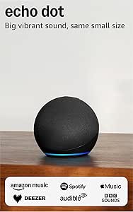 Echo Dot (Newest gen) | Bluetooth smart speaker with big vibrant sound and Wi-Fi | Charcoal, with Alexa+ Early Access