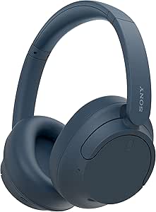 Sony WH-CH720N Wireless Bluetooth Noise Cancelling Over-Ear Headphones, Ambient Sound Mode, Lightweight Design, up to 50 hr battery life, iOS & Android - Blue