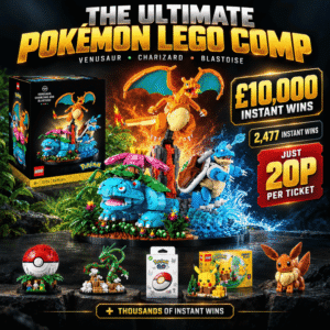 LEGO® Pokémon™ Venusaur, Charizard and Blastoise + £10,000 Instant Wins!