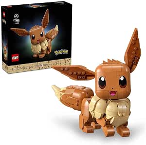 LEGO Pokémon Eevee 72151 | Set for Adults, Anime Figure Model Kit, Posable Limbs & Ears, DIY Room or Desk Decor, Gaming Gift, 587 Pieces