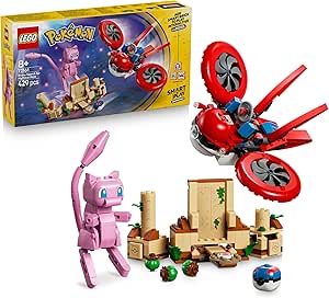 LEGO Pokémon SMART Play: Drone Search for Mythical Mew - Compatible Interactive Toy Set Incl. 3 SMART Tags and 1 Pokémon Figure - Gift Idea for 8+ Year Old Boys and Girls - 72161