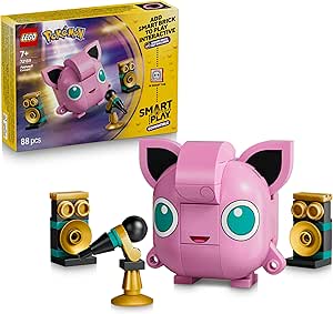 LEGO Pokémon SMART Play: Jigglypuff Concert - Compatible Interactive Building Toy Set Incl. a SMART Tag and Pokémon Figure - Gift Idea for 7+ Year Old Boys and Girls - 72159